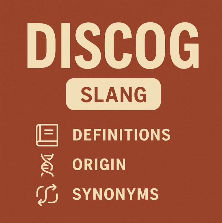 discog slang, origin synonyms