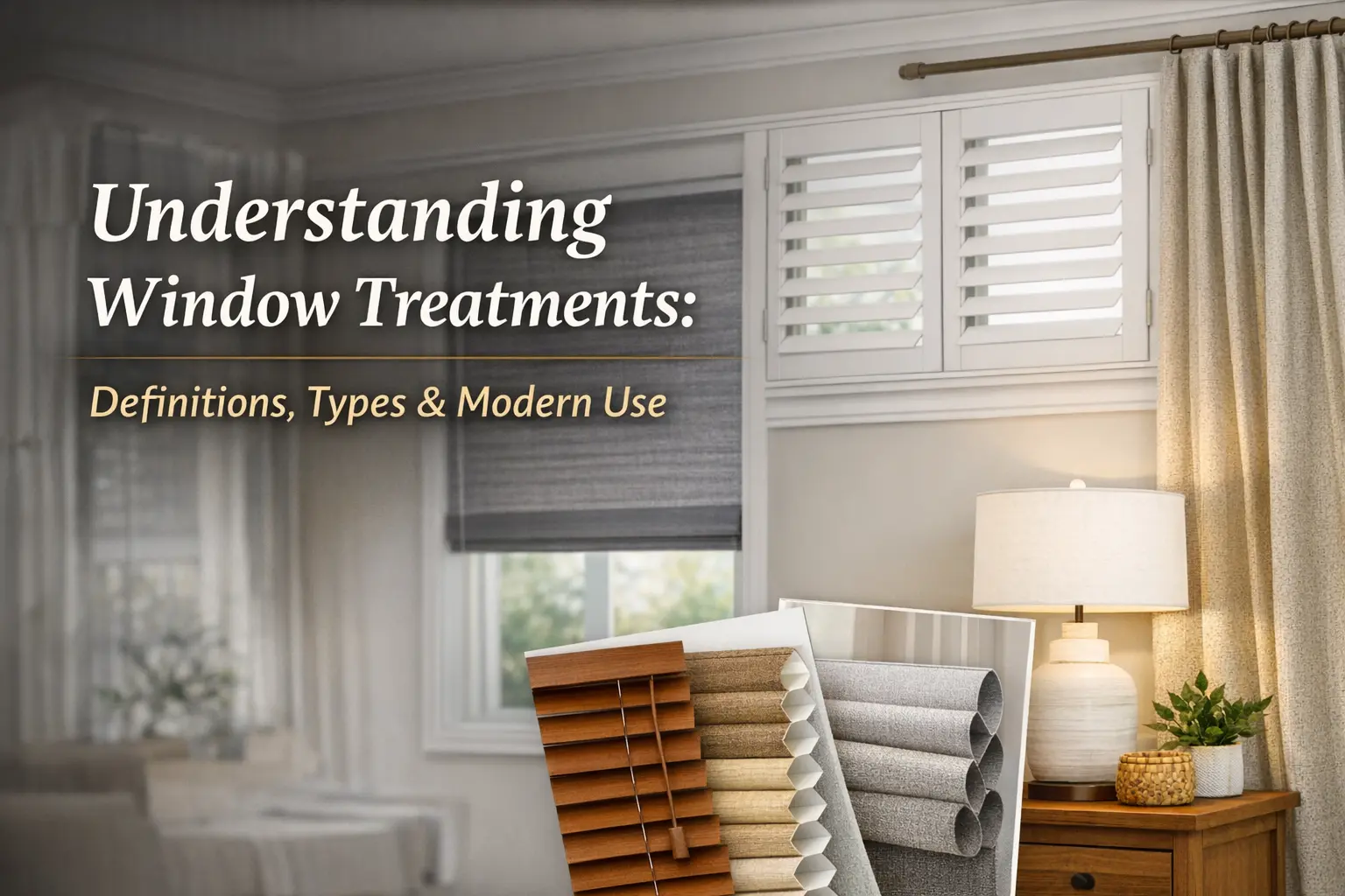 Understanding Window Treatments Definitions, Types, and Modern Use in Home Design